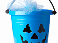 Blue Halloween Bucket Trick-or-Treater Has Autism
