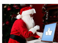 Facebook 'Censor'  Santa Kneeling Before Baby Jesus