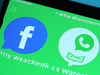 WhatsApp's New Terms of Service  Share Data with Facebook'  Santa Kneeling Before Baby Jesus